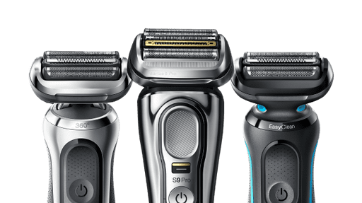 Braun electric shavers