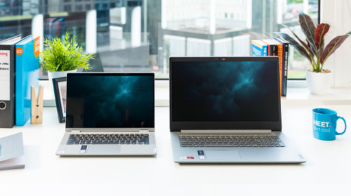 Laptops in verschiedenen Zollgrößen