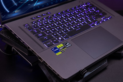 Gaming laptop with an NVIDIA GeForce RTX 4000 series video card