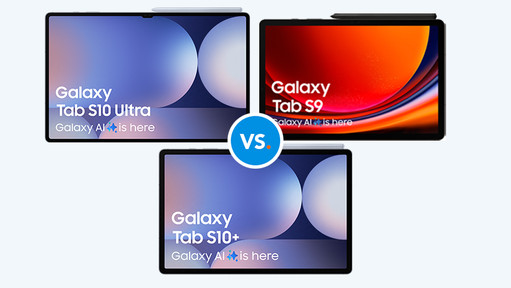 Compare the Samsung Galaxy Tab S9, Tab S10 Plus, and Tab S10 Ultra
