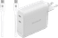 BlueBuilt 140-Watt-GaN-Ladegerät mit 2 USB-C-Ports Weiß + BlueBuilt USB-C-Kabel 240 W 2 m Nylon