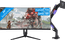 Vortech Pro 34 inches Quad HD Curved + Vortech Monitor Arm with Gas Spring