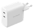 BlueBuilt 100-Watt-GaN-Ladegerät mit 2 USB-C-Ports Weiß