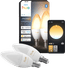 Philips Hue Kerzenlampe White Ambiance E14 Doppelpack