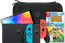 Nintendo Switch OLED Blue/Red + Animal Crossing New Horizons + BlueBuilt Travel Case