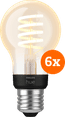 Philips Hue Filament White Ambiance Standard 6-pack