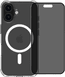 BlueBuilt Protective Cover mit MagSafe iPhone 16 Transparent + Privacy Displayschutz