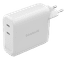 BlueBuilt 140-Watt-GaN-Ladegerät mit 2 USB-C-Ports Weiß