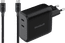 BlueBuilt 100-Watt-GaN-Ladegerät mit 2 USB-C-Ports Schwarz + BlueBuilt USB-C-Kabel 240 W 2 m Nylon