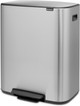 Brabantia Bo Pedal Bin 2x 30L Stainless Steel Fingerprint-Proof left side