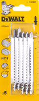 DeWalt Jigsaw blade set T301BCP (5x) Main Image