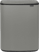 Brabantia Bo Touch Bin 2x30 Liters Mineral Concrete Gray Main Image