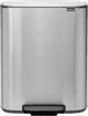 Brabantia Bo Pedal Bin 2x 30L Stainless Steel Fingerprint-Proof Main Image