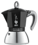 Bialetti New Moka Induction Schwarz 4 Tassen vorne
