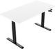 Euroseats Hand Crank Desk 160x80 Black/White left side