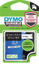 DYMO Durable D1 Tape 12mm x 5.5m Black White Label Main Image