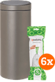 Brabantia Touch Bin 30L Platinum + Trash Bags (120 units) Main Image