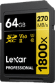 Lexar Professional SDXC 1800x GOLD 64GB 180MB/s right side