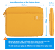 BlueBuilt Laptop Sleeve for Apple MacBook Pro 16 inches Yellow visual Coolblue 1