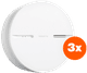 Netatmo Smart-Rauchmelder (10 Jahre) Dreierpack vorne