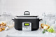 GreenPan Elite Slowcooker Schwarz 6 Liter vorne