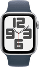 Apple Watch SE (2022) 4G 44 mm Silber Aluminium Sportarmband S/M null