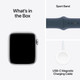 Apple Watch SE (2022) 4G 44 mm Silber Aluminium Sportarmband S/M null