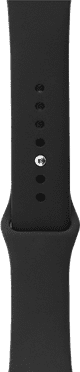 BlueBuilt Silikonarmband Schwarz für Apple Watch 40/41/42 mm rückseite
