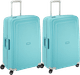 Samsonite S'Cure Spinner 75 cm Doppelpack Aqua Blue Main Image