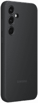 Samsung Galaxy A55 Backcover aus Silikon Schwarz linke seite