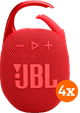 JBL Clip 5 Red 4-pack Main Image