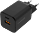 BlueBuilt Power-Delivery- und Quick-Charge-Ladegerät mit 2 USB-Anschlüssen 38 W Schwarz Main Image