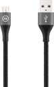 BlueBuilt USB-A-auf-Micro-USB-Kabel 1,5 m Nylon Schwarz Main Image