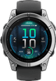 Garmin Fenix E Grau 47 mm vorne