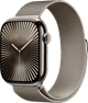 Apple Watch Series 10 4G 46mm Titanium Silver Milanese Watch Strap M/L Main Image