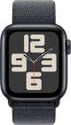 Apple Watch SE 2024 4G 40 mm Mitternacht Sport Loop vorne