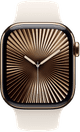 Apple Watch Series 10 4G 42 mm Titan Gold Sportarmband M/L vorne