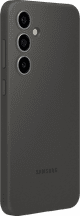 Samsung Galaxy S24 FE Backcover aus Silikon Schwarz rechte seite
