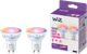 WiZ Smart Light - White and Colored Light - GU10 - 2-pack packaging