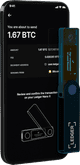 Ledger Nano X Sapphire Blue product in use