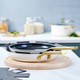 BK Sublime Frying Pan Set 24cm + 28cm Cream detail
