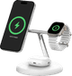 Belkin Boost Charge Pro MagSafe and Qi2 3-in-1 Wireless Charger 15W with Stand White Main Image