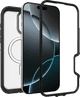 OtterBox Defender XT iPhone 16 Pro Max Back Cover MagSafe Magnet Transparent Black Belt left side