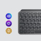 Logitech MX Keys Mini Graphite QWERTZ product in use