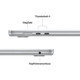 Apple MacBook Air 15" (2025) M4 (10 CPU / 10 GPU) 24GB/512GB Silber QWERTZ visueller lieferant