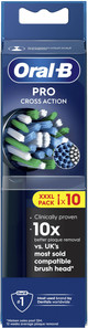 Oral-B Pro Cross Action Schwarz (10 Stück) verpackung
