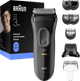 Braun Series 3+ 3000BT Grau zubehör