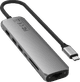 Satechi USB-C 7-in-1 Slim Multiport-Adapter mit Ethernet Space Grey oberseite