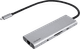 BlueBuilt 8-in-1 Docking Station with USB-C Silver Main Image