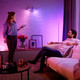 Philips Hue White & Color Starterset GU10 3er-Pack + Bridge Pro + Dimmer produkt in gebrauch
